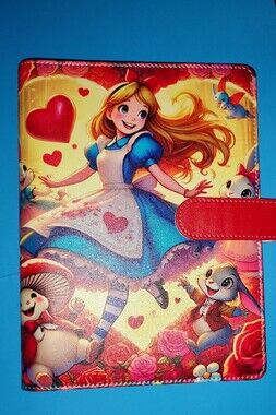 New! A5 Alice in Wonderland Illustrated Binder Notebook